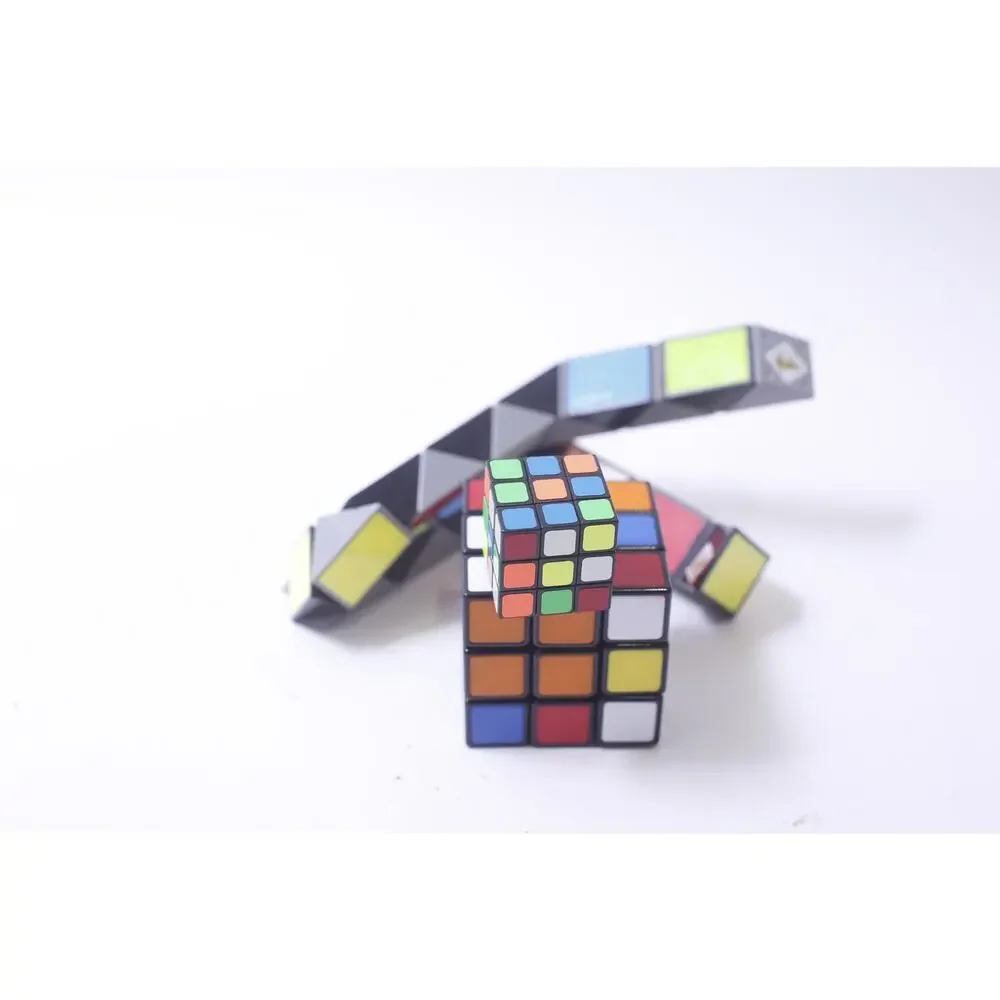 Rubik, Cube, Snake, Twisty Puzzles, Combination, Activity, Lot Vintage,